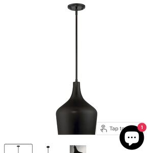 Set of meridian lite trends black metal ceiling lamps NWT in box